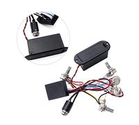 UPKOCH Band Equalizer Eq Preamp Circuit Bass Guitar Tone Control Wiring Harness Pickup Set for Active Pickup
