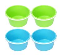 UPKOCH Beach Bucket Toy Set 4 Pack Plastic Sandcastle Buckets with Handles for Kids Outdoor Sand Play Summer Beach Fun