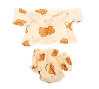 UPKOCH Bear Pajamas Clothes for Stuffed Animals Replaceable Cute Outfits for Plush Bears Portable DIY Pajama Accessories for Imaginative Play and Travel Comfort