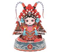 UPKOCH Beijing Theme Paper Puzzle Traditional Peking Female Assembling Puzzle Paper Art for Skill Enhancement Imagination Development and Fine Detailing