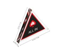 UPKOCH Big Blind Card Protector Dealer Button Poker Cards for Games Button Game Double Layer All in Counting Money Tokens Number Chips