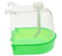 UPKOCH Bird Bath Cage with Water Feeder and Green Ventilated Cover, Multifunction Bath Cage for Small Birds and Canaries, Suitable for Indoor Caged Parrot and Budgie Bathing