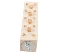 UPKOCH Bird Chewing Parrot Grinding Teeth Wooden Perch Stand for Beak Trimming Long Natural Wood Block Cube for Small to Birds Enhances Physical Activity and Mental