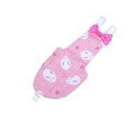 UPKOCH Bird Clothes Parrot Flight Suit Pigeon Diaper Soft Cotton Fabric Adjustable Buckle Strap Lightweight Reusable for Birds Xs Pink Rabbit Print