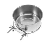UPKOCH Bird Feeding Dish Cups Stainless Steel Parrot Food Bowl Water Feeder for Birdcage Lightweight Portable for Cockatiels Parakeets Macaws Finches