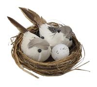 UPKOCH Bird Nest Wood Bird Ornament Realistic Artificial Nest Decor for Garden and Photography Props Charming Birdhouse Ornament for Home and Outdoor Decor