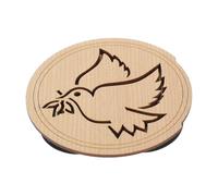 UPKOCH Bird Pattern Wooden Soundhole Cover Maple Wood Feedback Buffer for Acoustic Guitar Full Sound Hole Cover Block