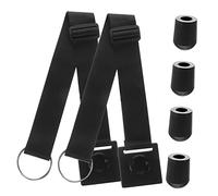 UPKOCH Black Cello Anti-skid Endpin Anchors 2pcs Black Bass Cello Endpin Rubber Tip Stoppers 4pcs Anti-slip Strap Floor Protectors and Bass Performance