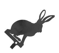 UPKOCH Black Iron Rabbit Wall Hook for Study and Living Room, Decorative Organizer with Fine Workmanship, Vintage Style Coat and Hat Hanging Rack