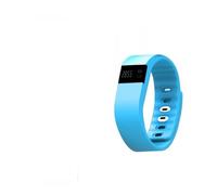 UPKOCH Blue Fitness Tracker Wristband with LED Display Accurate Step Counting Sleep Monitoring Calorie and Distance Tracking USB Charging Real-Time Temperature Vibration Alarm