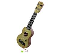UPKOCH Boy Girl Mini Ukulele Guitar Toy Four-string Musical Instrument for Boys and Girls Beige Early Educational Learning Tool for Boys and Girls Develop Musical Talent