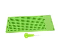 UPKOCH Braille Writing Pad Rows Cells Green Plastic Material Braille Fingerboard for Blind Visually Impaired Disability Gadgets