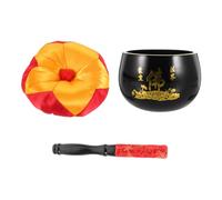 UPKOCH Buddhist Gong Bowl Meditation Chanting Hammered Bowl Buddha Sound Therapy Collection Decorative Ornaments