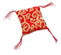 UPKOCH Buddhist Sound Bowl Mat Singing Bowl Cushion for Meditation Buddha Hall Red Pattern Random Tibetan Buddhism Art Craft Decoration