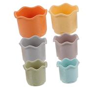 UPKOCH Bunny Stacking Cups Set, Colorful Reusable Rabbit Food Hiding Cups, Multi-size Animal Stacking Toy for Rabbits and 6-12 Months