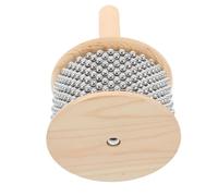 UPKOCH Cabasa Handheld Wooden Percussion Instrument with 11.3Cm Diameter Creative Rhythm Scraping Instrument for School Teaching and Personal Practice Educational Musical Toy