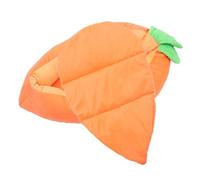 UPKOCH Carrot-shaped Small Animal Nest Cozy Winter Pet Resting Mat for Rabbits Cats Small Dogs Indoor Soft Warm Sleeping Bed Cave for Furry Friends Random Color
