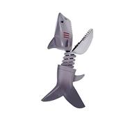 UPKOCH Cartoon Animal Telescopic Spring Manipulator Clip Funny Shark Dinosaur Prank Props for Party Creative Animal Trick for Boys Grey Shark Style