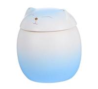 UPKOCH Cat Shaped Pet Memorial Urn Small Ceramic Keepsake Jar for Ashes Unique Tribute for Dogs Cats Beloved Pets Durable Comforting Design for Home Display