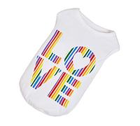 UPKOCH Cat Summer Outfit Sleeveless Kitten Apparel Thin Love Letters Design Pet Clothes for Small Dogs Puppy