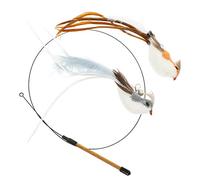 UPKOCH Cat Teaser Replacement Heads Refills for Long Steel Wire Wand Interactive Indoor for Kittens and Adult Cats Keeps Pets Active and Engaged