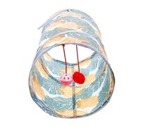 UPKOCH Cat Tunnel for Indoor Cats 2-Way Printed Adorable Kitten Toy Collapsible Design for Easy Storage
