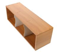 UPKOCH CD Storage Rack Wooden Large Capacity and Freestanding Structure with Space-saving Design Modern Style CD Record Display Shelf for Home Organization and Desktop Use