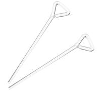 UPKOCH Cell Spreader Distributes Pressure Evenly L-shaped 2pcs with Triangular End Glass with Comfortable Grip for Laboratory Use for Lab Experiments and Scientific Research