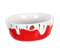 UPKOCH Ceramic Hamster Food Bowl Anti-spill Water Dish for Small Pets Including Guinea Pigs Rabbits Chinchillas Hedgehogs with Cute Design Feeding Feeder for Cage Use