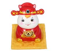 UPKOCH Ceramic Horse Money Bank Large Decorative Money Pot Box with Slot for Saving Coins, Porcelain Animal Coin Bank for Home Decor and Wealth Blessing, 11.4×10.9×13cm