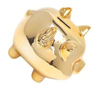 UPKOCH Ceramic Pig-shaped Coin Bank Medium Cute Savings Box for Home Decor Teaching Money Habits Gift for Adults