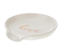 UPKOCH Ceramic Spoon Holder for Kitchen and Dining Table White Soup Spoon Rest with Easy to Clean Surface Elegant and Creative Design for Chopsticks