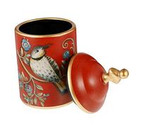 UPKOCH Ceramic Tea Canister and Candy Storage Jar Lid, Food Container for Sugar and Tea, Pastoral Style Home Decor Storage Pot for Living Room and Dining