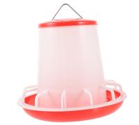 UPKOCH Chick Feeder and Poultry Feeder Thick Plastic Feeding Trough Lid 3kg Capacity Hanging Chicken Food Container for Baby Chicken Supplies