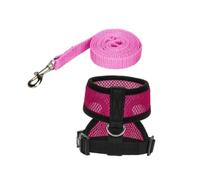 UPKOCH Chicken Harness with Leash for Hens and Roosters Comfortable Vest for Pet Chicken Training Outdoor Walking and Safety in Rose Red