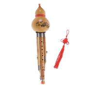 UPKOCH Chinese Handmade Hulusi Bamboo Gourd Flute C Key with Three-tone Performance, Comfortable to Play and Acoustic Fidelity Pure, Elegant Appearance for Beginners and Random Style