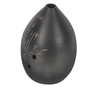 UPKOCH Clay 8-holes Ocarina for Beginners with Good Tone Quality and Comfortable to Hold Design, Black Ethnic Instrument for Learning and Developing A Child's Interest in Music