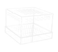 UPKOCH Clear Feeding Case for Spider Scorpion Gecko Durable Hatching Container with Lid Weather Resistant Insect Habitat Reptile Transport and Display Enclosure