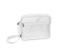 UPKOCH Clear Travel Cosmetic Bag Transparent Toiletry Pouch Crossbody Makeup Organizer for Women Portable Storage for Toiletries Stationery Pens