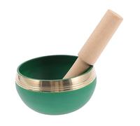 UPKOCH Colorful Bowl Handmade Singing Bowl for Yoga Meditation Flat Bottom Design for Sound Healing and Chakra Balancing Practices