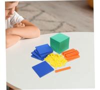 UPKOCH Colorful EVA Math Manipulatives Cubes for Learning Decimal Place Value Addition Subtraction Multiplication Division Blocks Educational for Primary School Students