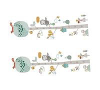 UPKOCH Colorful Forest Height Chart Sticker Set for Room Growth Measuring Wall Decals Removable for Boys and Bedroom Decor