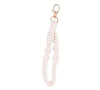 UPKOCH Colorful Handmade Macrame Phone Charm Strap Resilient Keychain Bracelet Wristlet for Women Beaded Lanyard Accessories Vibrant Tassel Holder for School Office Use