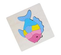 UPKOCH Colorful Wooden Puzzle Fish Brain Teaser Educational Safe Material Smooth Surface Enhances Memory Hand-eye Coordination and Imagination Development