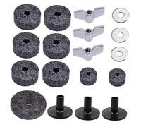 UPKOCH Complete Cymbal Replacement Kit Felt Washers Cymbal Sleeves Wing Nuts Hi-hat Felts for Drums