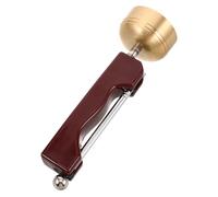 UPKOCH Copper Handheld Bell with Ergonomic Handle Lightweight Retractable Prayer Instrument for Meditation Yoga Home Altar Outdoor Worship Portable Spiritual Sound Tool