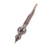 UPKOCH Copper-plated B Key Hulusi Gourd Flute with Triple-tone for Beginners and Students Traditional Chinese Wind Instrument for Music Learning and Practice Lightweight Portable Cucurbit