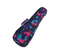 UPKOCH Cotton Padded Ukulele Carry Bag Ukulele Storage Bag for Women Men Floral Plaid Pattern for Traveling and Performing