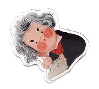 UPKOCH Creative Cartoon Music Sheet Clip for Piano Violin Plastic Music Score Page Holder Reusable 5-line Sheet Clip Beethoven Design