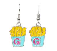 UPKOCH Creative Food Earrings Lightweight Alloy Dangle Earrings Unique Stylish Accessory for Women Girls Shopping 2.10X2.10X1.00Cm